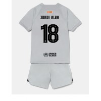 Barcelona Jordi Alba #18 Tredje sæt Børn 2022-23 Kortærmet (+ Korte bukser)